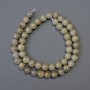 Labradorite natural stone beads, smooth round ball, 8 mm diameter (±), 38 cm length