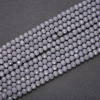 Matte Dark Gray Czech Crystal 'Rondelle' Beads, 6x4 mm, 5 (+/-) mm thread, length 38 cm