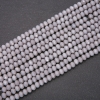 Matte Gray Czech Crystal Rondelle Beads, 6x4.5 mm, thread length 38 cm