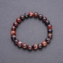 Agate bracelet with smooth beads, 8 mm diameter, on elastic