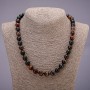 Agate Bead Necklace, smooth beads, 10 mm diameter, 45 cm length