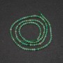 Beads on a thread, nephrite, faceted ball, diameter 2.5 mm (±), length 38 cm