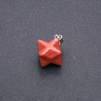 Merkaba Pendant Aventurine Golden Sand 10x10mm