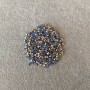 Blue rhinestones, blue color, diameter 2.5 mm (±), packaging 4 g (±)