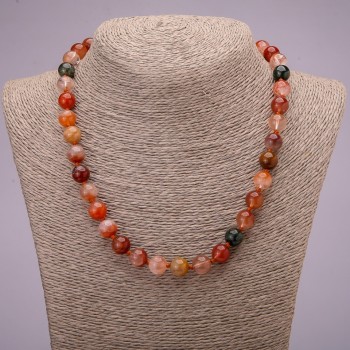 Rutile Quartz Beads Necklace, Assorted, Smooth Beads, Diameter ~10 mm, Length 45 cm