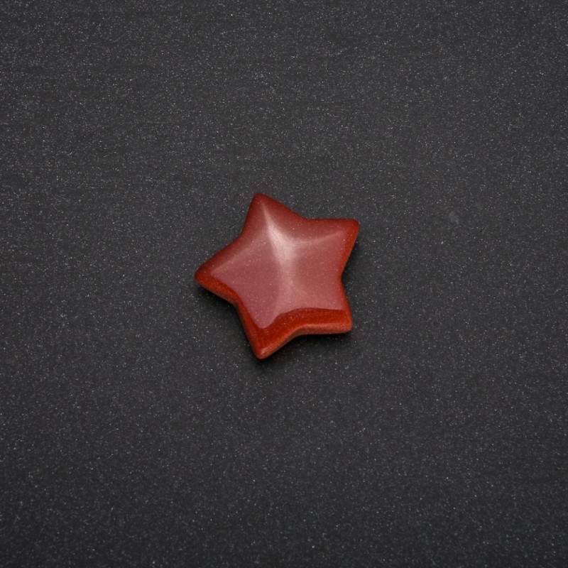 Souvenir Aventurine Stone 'Golden Sand' in the shape of a Star 28x28x10(±)mm
