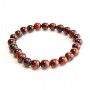 Elastic bracelet with Tiger's Eye, smooth bead, 6 mm diameter, 18 cm circumference