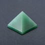 Nephrite natural stone souvenir pyramid, height (±) 29 mm, length (±) 37 mm