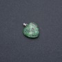 Pendant Heart natural Zoisite stone 19×19×26 mm (+-)