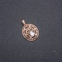 Pendant Xuping with 18k Gold Plating and White Stone 30x24x19 mm