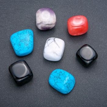 Natural souvenir stone assortment: Tumbled stones (per 100 g ±)