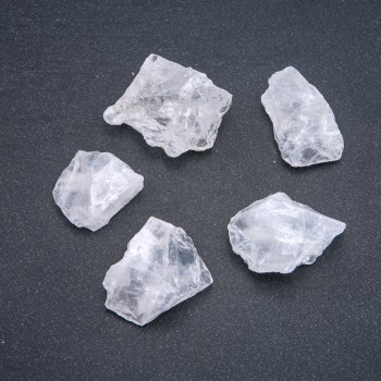 Natural polished souvenir stone, tumbled Mountain Crystal (per 100 g +/-)
