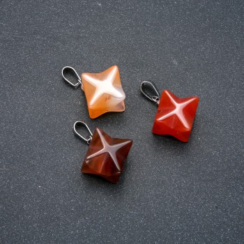 Merkaba Pendant Carnelian 10×10 mm