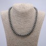 Hematite Necklace with Smooth Beads, 8 mm Diameter, 45 cm Length