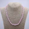 Natural Kunzite Necklace with Smooth Bead, 6(±)mm Diameter, 46 cm+