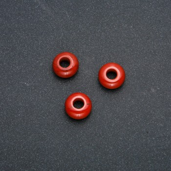 Pandora bead with red jasper 14x7mm, hole diameter 5.5 mm +