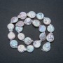Baroque Pearl Strand, diameter 15×18 mm, length 40 mm, with gasoline-tone reflection
