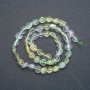 Assorted Beads on a Thread (amethyst, citrine, prehnite) Faceted, 8x6 mm diameter, 39 cm length +