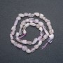Pink Kunzite Faceted Beads, 6x7 mm diameter, 39 cm length +