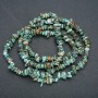 Amazonite chip beads on thread, natural stone, 7x3 mm, length 86 cm +