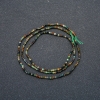Thread of natural stone: Green Jasper, faceted beads, 1.5 mm diameter, 40 cm length +