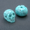 Turquoise Skull Bead (Synthetic) 25x19mm +