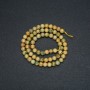 Yellow Jasper Beads on Thread, Smooth Round Beads, 6mm Diameter, 38cm Length +