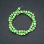 Beads Imperial Jasper Salad Green (pressed) Smooth Round Beads, 6mm Diameter, 40cm Length +