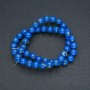Beads Imperial Jasper Blue (Pressed) Smooth Round Bead, 8mm Diameter, 40cm Length