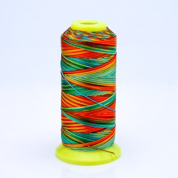 Rainbow bobbin thread, diameter 0.6 mm nylon for crafts 300 m