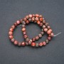 Leopard Jasper Beads on Thread, Smooth Round Beads, 6mm Diameter, 38cm Length