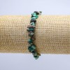 Chrysocolla Stone Bracelet on Elastic, Chip Beads, 10 mm Diameter, 18 cm Length
