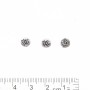Findings Bead Insert Eye Silver Color, Hole Diameter 1.5 mm, Packaging 20 g +/- 51 pcs