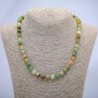 Necklace Brazilian Agate Smooth Bead, 8mm Diameter, 45cm+
