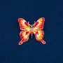 Brooch 'Butterflies' in golden metal, enamel 36×36 mm +