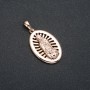 Pendant Xuping 18K Gold Plating Icon, diameter 34x18 mm +