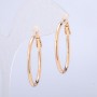 Xuping Hoop Earrings with 18K Gold Plating, thickness 2.2 mm, diameter 47 mm