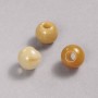 Pandora Bead Natural Yellow Agate 14x12mm