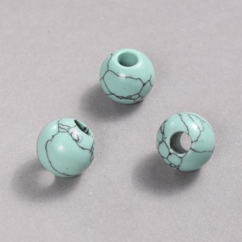 Pandora Bead Turquoise 16x14 mm + -, hole diameter 5.5 mm +