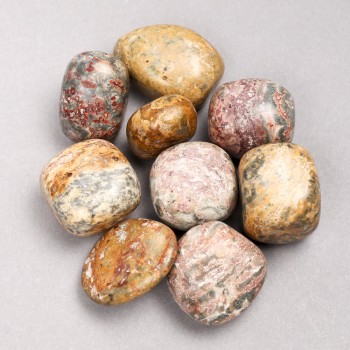 Souvenir Natural Stone - Landscape Jasper, diameter 22x16 mm +/- (packaging 100 g)