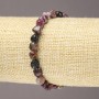 Elastic Tourmaline Faceted Bracelet, diameter 7(±)mm
