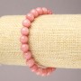 Elastic bracelet with natural Tourmaline, smooth bead, 8mm diameter+