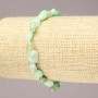 Elastic chrysoprase bracelet, tumbled, diameter 8x10mm+