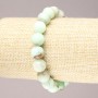 Larimar elastic bracelet with natural stones, smooth beads, 10mm diameter+