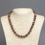 Brown Agate Beads - Smooth Bead, diameter 10 mm, length 45 cm