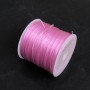 Pink craft elastic band reel, 30 m length +