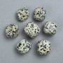 Souvenir Natural Stone Dalmatian Jasper, diameter 22x20mm ± (packaging 100g)