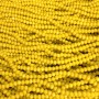Beads Czech Crystal on thread yellow matte faceted rondelle, diameter 3.5×3 mm, length 36–38 cm