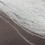 Beads of Czech crystal on thread, white transparent faceted rondelle, diameter 3.5×3 mm, length 36-38 cm