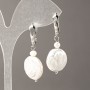 Natural Baroque and Freshwater Pearl Earrings 45×17 mm+